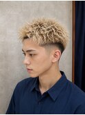 フェード＋ツイストパーマ