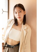 ロカバイツリー 横須賀(loca by tree) ノームコアエフォートレスアイスグレージュ耳かけ鎖骨ミディ