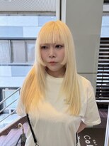 ソワンドゥ ブレス カルム 西中島店(soin de brace calme)&nbsp;抜きっぱなしブロンド×似合わせカット×ステップカット