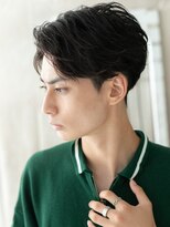 トニーアンドガイ メン 与野駅前店(TONI&GUY MEN)&nbsp;アッシュブラックセンターパート就活スマートマッシュh与野