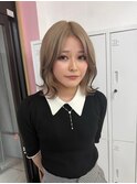 ミルクティベージュ×ローライトエクステ