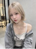 ペールベージュ外ハネボブ