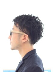 [reunion hair]メンズ・アシンメトリースタイル