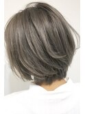 シルバーグレー×ショートレイヤー