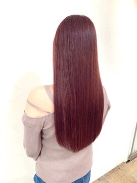 ネオリーブアオバ 高田馬場店(Neolive aoba) ピンクカラーで仕上げた大人可愛いロングヘア