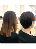 小顔◎バッサリ20cmカット！！大人ショート☆ROMMY.田中