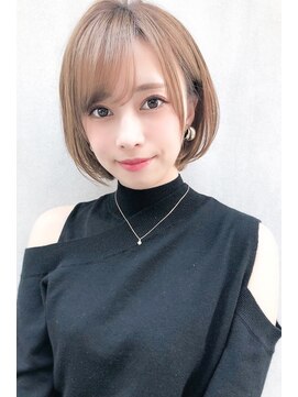 トゥーナ 表参道(tona) 【to/na】宮崎えりな 20代30代40代小顔ひし形オリーブカラーボブ