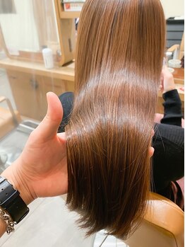 バディヘア アムル(BUDDY HAIR amour)の写真/【矢場町駅徒歩1分】業界でも注目度が高く,ケア効果が◎の酸熱トリートメントで芯から潤い満ち溢れる髪へ♪