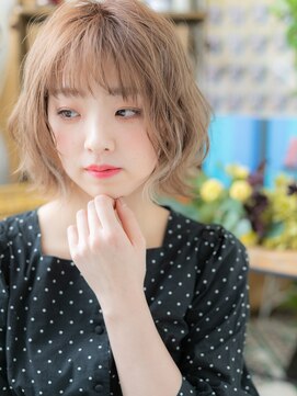 カバーヘア イヴ 戸頭店(COVER HAIR EVE) 大人かわいい透け感くせ毛風インナーカラーa戸頭20代30代40代