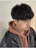 マッシュショート×ニュアンスパーマ