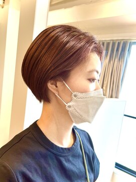 ミュート 原宿店(mute) 【mute原宿】丸みショート×ラベンダーアッシュ