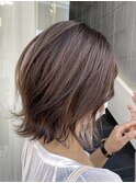 ブリーチハイトーンカラーショートボブツヤ髪スタイル髪質改善