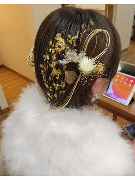 アメイジングヘアー 中沢店(AMAZING HAIR) ショートヘアの成人式アレンジ/ヘアアレンジ/ヘアセット/ボブ