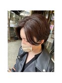 パーマ×ハンサムショート
