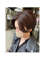アオゾラヘアー フジサキグウ(AOZORA HAIR FUJISAKIGU) パーマ×ハンサムショート