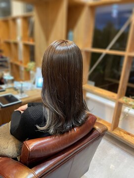 アドラーブル 長岡新保店(adorable) 大人可愛い【ホワイトベージュ】インナーカラー