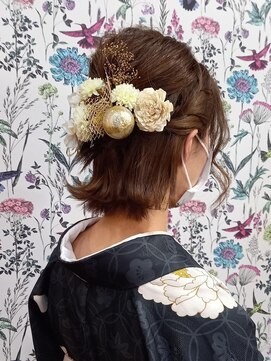 ユアーズ 四街道店(HAIR&NAIL YOURS) まとめ髪袴振袖着付卒業式成人式ヘアアレンジ日本髪ハーフアップ