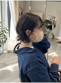 切りっぱなしボブパーマ