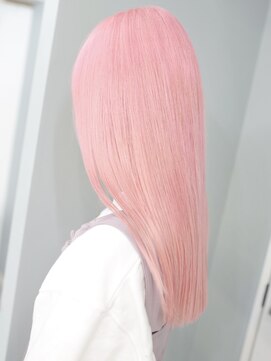 プネル 渋谷(PUNEL) ピンク　ケアブリーチ　渋谷