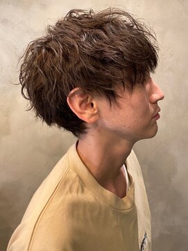 ディスイズバーバーサード(THIS IS BARBER 3rd) スパイラルパーマ ツーブロックマッシュ