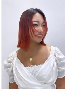 ディーン 名駅店(DEAN) レッドカラー/デザインカラー/ハイトーン/名駅/名古屋