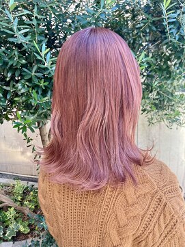 ココカラヘアー ニコ(cococara hair nico) チェリーピンク/ピンクブラウン/ダブルカラー/暖色系カラー