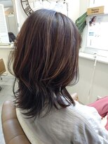 アウリイバイイルヘアー(Aulii by illu hair) ミディアムレイヤー×シークレットハイライトカラー◇