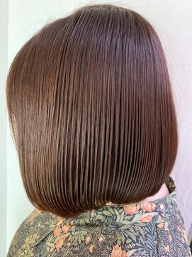 ロマンヤカタ ファース(ROMAN YAKATA fars) 髪質改善　プレミアムカラー　まとまる艶さらボブ@田代4/30