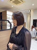 ローレン(Rollen)&nbsp;韓国タッセルボブ×ブリーチなしでできる寒色ベージュ