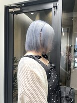 ソル 栄矢場町(SOL)&nbsp;ペールブルー/ハイトーンボブ/ケアブリーチ/名古屋美容院