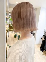 エミス バイ メルト 吉祥寺(emis by melt)&nbsp;【堀惠】ハイトーンボブ切りっぱなしボブベージュ吉祥寺ブリーチ