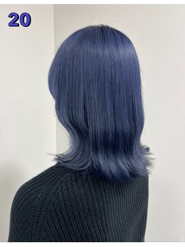 ビーグレイス 美濃加茂店(be Grace) 柔らかいブルーカラー×20代すっきりセミディ