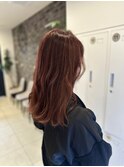 深みのある赤髪
