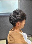 メンズショート×ソフトツイスト