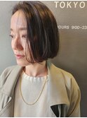 大人かわいいナチュラルボブ/切りっぱなしボブ