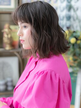 カバーヘア ブリス 上尾西口店(COVER HAIR bliss) ★ぱっつん前髪黒髪アッシュ小顔エアリーミディアム20代30代★1