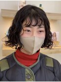 ボブのプードルパーマ 新デジタルパーマ