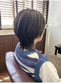 ショートウルフ×アッシュグレー【辻堂/髪質改善/白髪ぼかし】