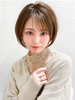 ラルユー 金山(LallYou)&nbsp;耳かけショートボブ/30代/40代/50代/チェリーブラウン