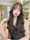 イヤリングカラー 縮毛矯正 韓国風 ダブルカラー 髪質改善5707