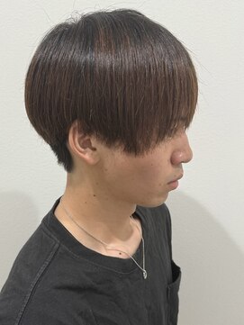 ヒュイル バイ ニアウ(Hwyl by Niau) メンズラウンドマッシュシースルーマッシュナチュラル刈り上げ