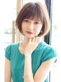【 I. 】30代からのナチュラル前下がりショートボブ 川口