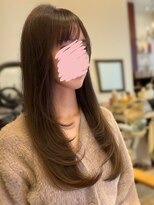 マーリャヘアー(mallia hair) 大人可愛い艶髪秋色カラーくすみベージュくびれロングレイヤー