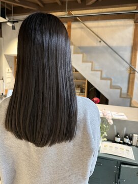 ワンレン系ロング