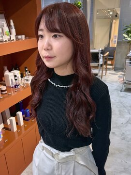 プフ 伏見(puf) [puf 伏見/丸の内/栄/名古屋]ブリーチなしチェリーピンク★浅田