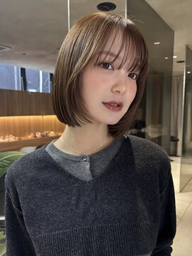 ミンクス 青山店(MINX) 【MINX 土屋】大人ボブ×顔まわりレイヤー