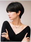 マッシュショート ダークアッシュ 似合わせカット