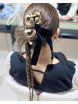 アース 恵比寿店(HAIR&MAKE EARTH)&nbsp;結婚式お呼ばれヘア/韓国風カチモリスタイル