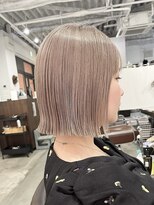 カーフ アオゾラヘアー 光の森2号店(calf AOZORA HAIR) ミルクティーベージュ*ボブ