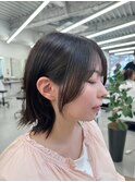 顔周りレイヤー/ダークブルー/デジタルパーマ/仙台
